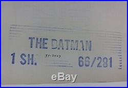 Vintage 1966 The Batman Original Movie Poster Adam West 27 X 41 FOLDED 66/281