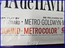 Vintage 1967 GONE WITH THE WIND Movie Poster 70MM Theater Only Version 27X41