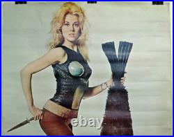 Vintage 1968 BARBARELLA Jane FONDA 42x29 Withdrawn RARE Poster FREE SHIPPING