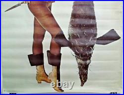 Vintage 1968 BARBARELLA Jane FONDA 42x29 Withdrawn RARE Poster FREE SHIPPING