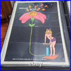 Vintage 1968 Monterey Pop 27x41 Pennebaker Joplin, HENDRIX