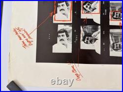Vintage 1970 Rock Hudson Contact Sheet Poster Stanyan Records David Nutter 23x38