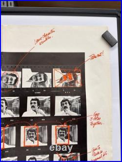 Vintage 1970 Rock Hudson Contact Sheet Poster Stanyan Records David Nutter 23x38