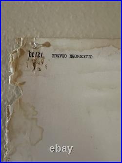 Vintage 1971 Clockwork Orange Movie Poster Stanley Kubrick 54x40 Original Rare