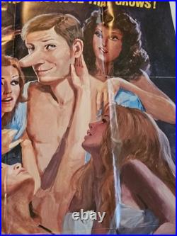 Vintage 1971 EROTIC ADVENTURES OF PINOCCHIO 27x41 Movie Poster SEXPLOITATION