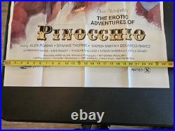 Vintage 1971 EROTIC ADVENTURES OF PINOCCHIO 27x41 Movie Poster SEXPLOITATION