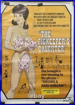 Vintage 1971 The Pigkeeper's Daughter Exploitation Movie Poster