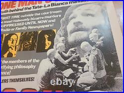 Vintage 1973 MANSON Charles Manson Documentary Movie Poster