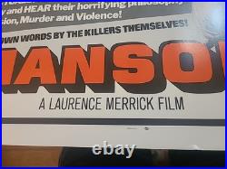 Vintage 1973 MANSON Charles Manson Documentary Movie Poster