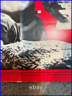 Vintage 1974 Scholastic Magazine Creature Features Poster 41 x 29 Folded