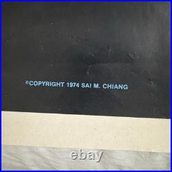 Vintage 1974 The Legend Of Bruce Lee Poster Karate Martial Arts 58x42 Very Rare