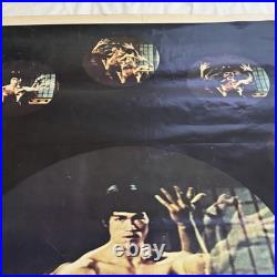 Vintage 1974 The Legend Of Bruce Lee Poster Karate Martial Arts 58x42 Very Rare