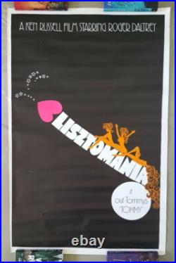 Vintage 1975 Lisztomania Movie Poster Roger Daltry