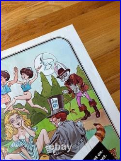 Vintage 1976 Alice in Wonderland X-Rated Musical Comedy Original Movie Poster
