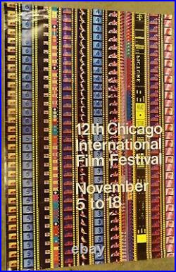 Vintage 1976 Chicago International Film Festival Large 42 x 28 Poster RARE