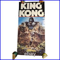 Vintage 1976 King Kong Promo Movie Poster Large Display 23x46 Reprise Records