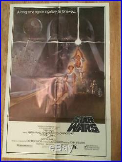 Vintage 1977 Original STAR WARS A New Hope One Sheet Style A Movie Poster 77/21