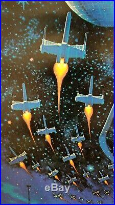 Vintage 1977 STAR WARS Hildebrandt Art Licensed Retail Movie Poster