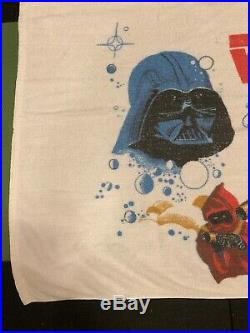 Vintage 1977 Star Wars Beach Towel Storm Troopers Darth Vader Jawas 1978 Movie