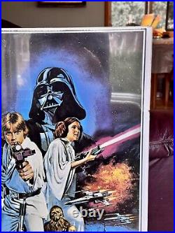 Vintage 1977 Star Wars Movie Poster Orig 24 X 36 Ptw 531 Still In Plastic