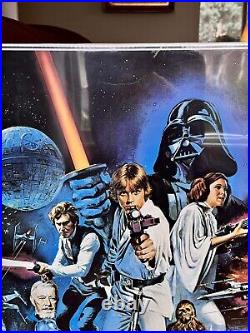Vintage 1977 Star Wars Movie Poster Orig 24 X 36 Ptw 531 Still In Plastic