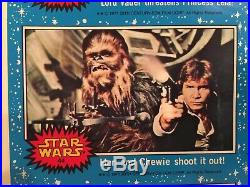 Vintage 1977 Star Wars Topps Series 1 Poster Original, Wrapper Redemption Rare