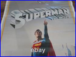 Vintage 1978 DC Comics Superman Poster Movie Poster Christopher Reeve Actor