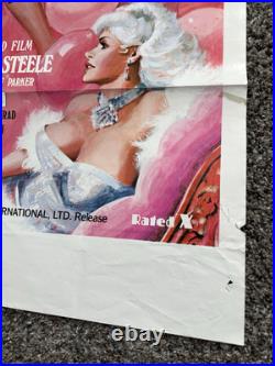 Vintage 1979 Pink Champagne Movie Poster Sexploitation Lisa De Leeuw Hollywood X