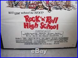 Vintage 1979 Rock N Roll High School Original Movie Poster Framed Ramones