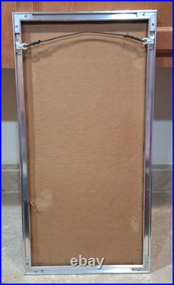 Vintage 1980 Blue Lagoon Columbia Pictures Movie Poster Metal Framed 22.5x11.5