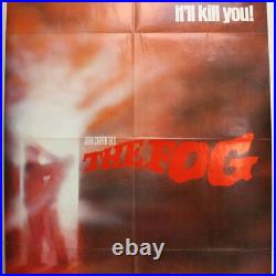 Vintage 1980 The Fog John Carpenter Theatrical Film Folded Movie Posters 27x41