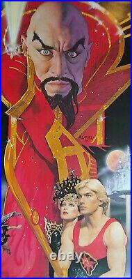 Vintage, 1980 movie poster Flash Gordon, rolled 27''x 41'', near mint condition