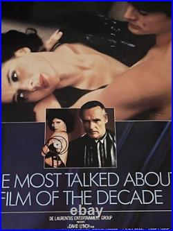 Vintage 1980's Blue Velvet David Lynch One Sheet Promotional Movie Poster VG