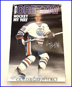 Vintage 1980's Wayne Gretzky Hockey My Way VHS Promotional Movie Posters MINT