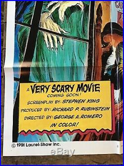 Vintage 1981 CREEPSHOW Original Movie Poster / Full Sheet 41x27 / Stephen King