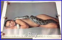 Vintage 1981 Nastassja Kinski The Serpent Richard Avedon Poster Nude Women Snake