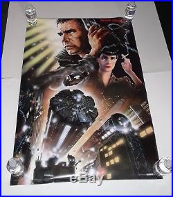 Vintage 1982 Blade Runner Harrison Ford Movie Poster 27x38 Just Opened