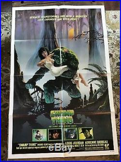 Vintage 1982 SWAMP THING Original Movie Poster DC COMICS INC. / Full Sheet 41x27