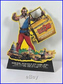 Vintage 1983 Mr. T. D. C. Cab Movie Store Display Cardboard Standup Advertising