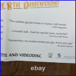 Vintage 1984 ADVENTURES OF BUCKAROO BANZAI MOVIE POSTER with OG Promo Sleeve 24x36