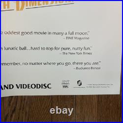 Vintage 1984 ADVENTURES OF BUCKAROO BANZAI MOVIE POSTER with OG Promo Sleeve 24x36