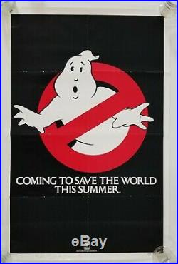 Vintage 1984 GHOSTBUSTERS Original Advance Movie Poster One Sheet Ackroyd Murray