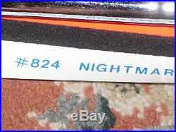 Vintage 1984 Nightmare On Elmstreet Flocked Blacklight Movie Poster Near Mint