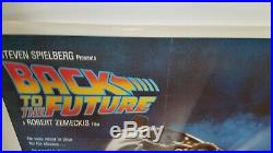 Vintage 1985 BACK TO THE FUTURE One Sheet Movie Poster Spielberg Zemekis McFly