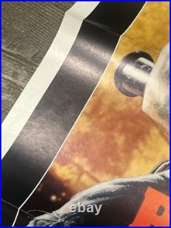 Vintage 1985 Original RAMBO Movie Theater Poster 41x27 Tri-star, Stallone FOLDED