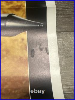 Vintage 1985 Original RAMBO Movie Theater Poster 41x27 Tri-star, Stallone FOLDED