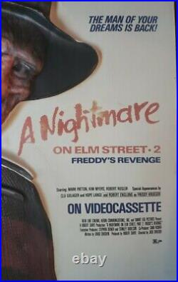 Vintage 1986 A Nightmare On Elm Street 2 Freddy's Revenge 3D poster original