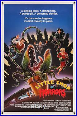 Vintage 1986 LITTLE SHOP OF HORRORS 1st Movie Poster Steve Martin, Rick Moranis