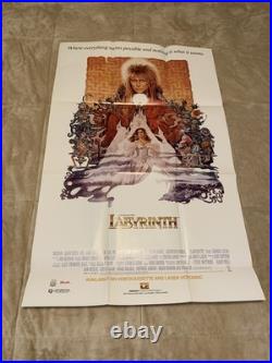 Vintage 1986 Labyrinth Movie Video Store Poster Promo