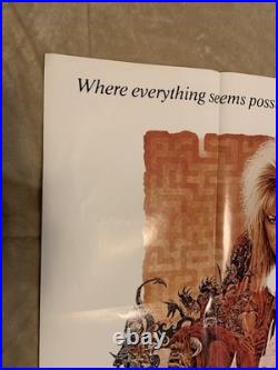 Vintage 1986 Labyrinth Movie Video Store Poster Promo
